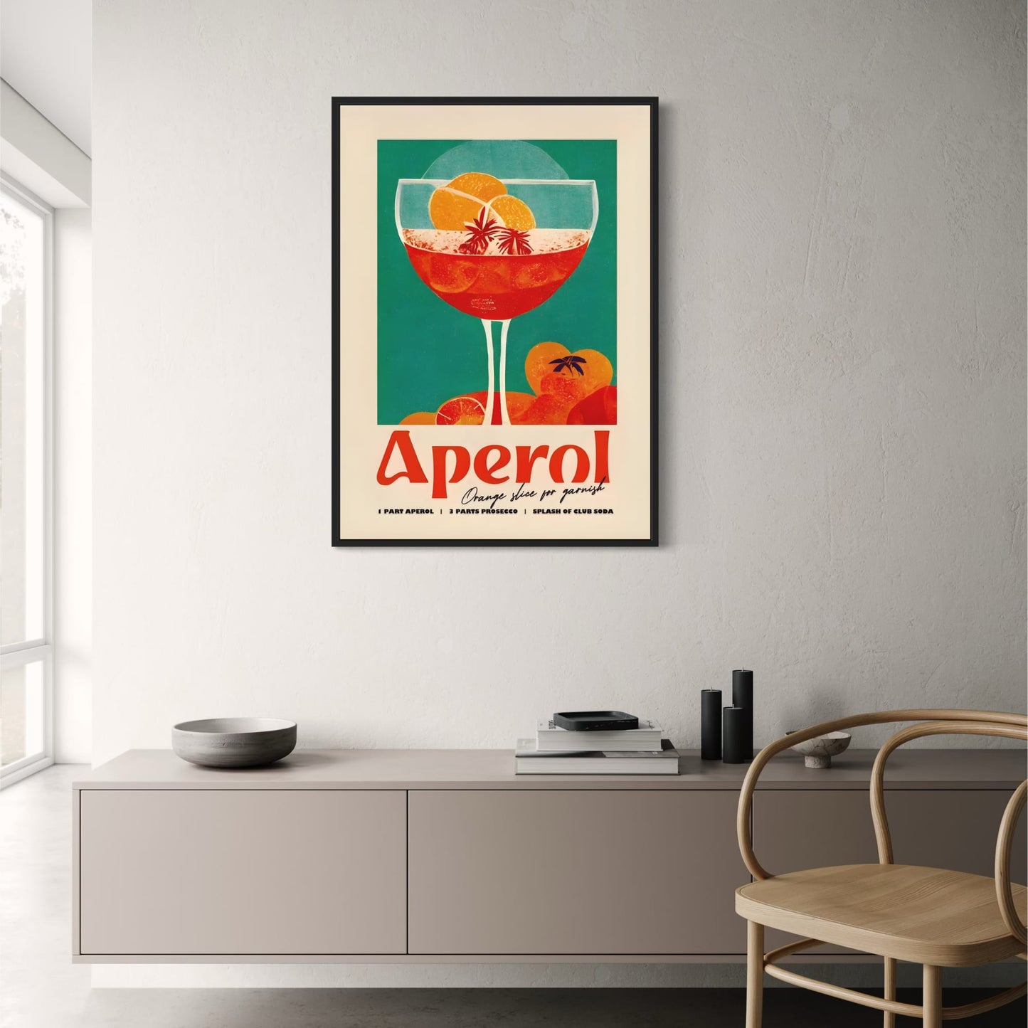 Aperol-Cocktailparty | Lebendige moderne Kunst
