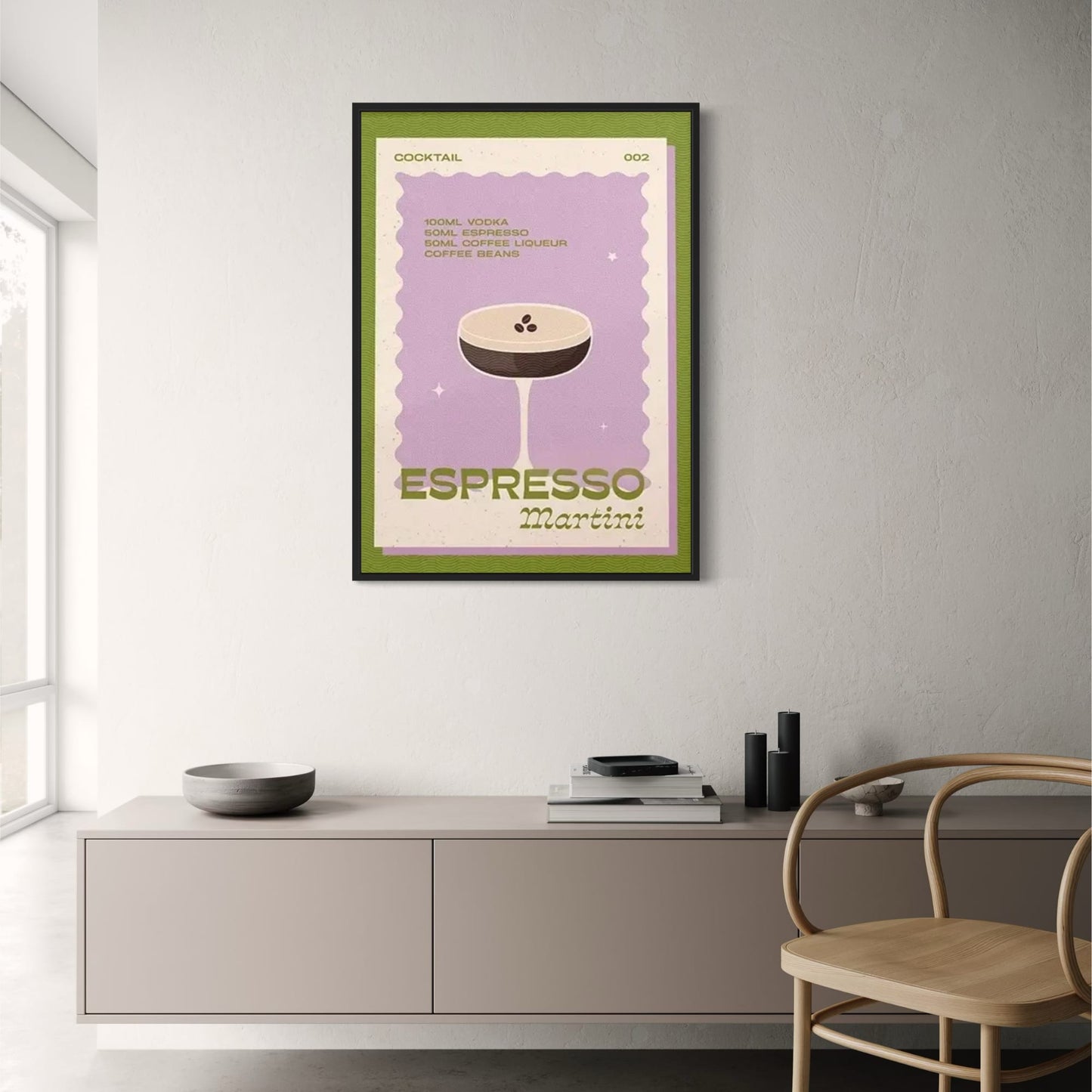 Vintage Espresso Martini Art