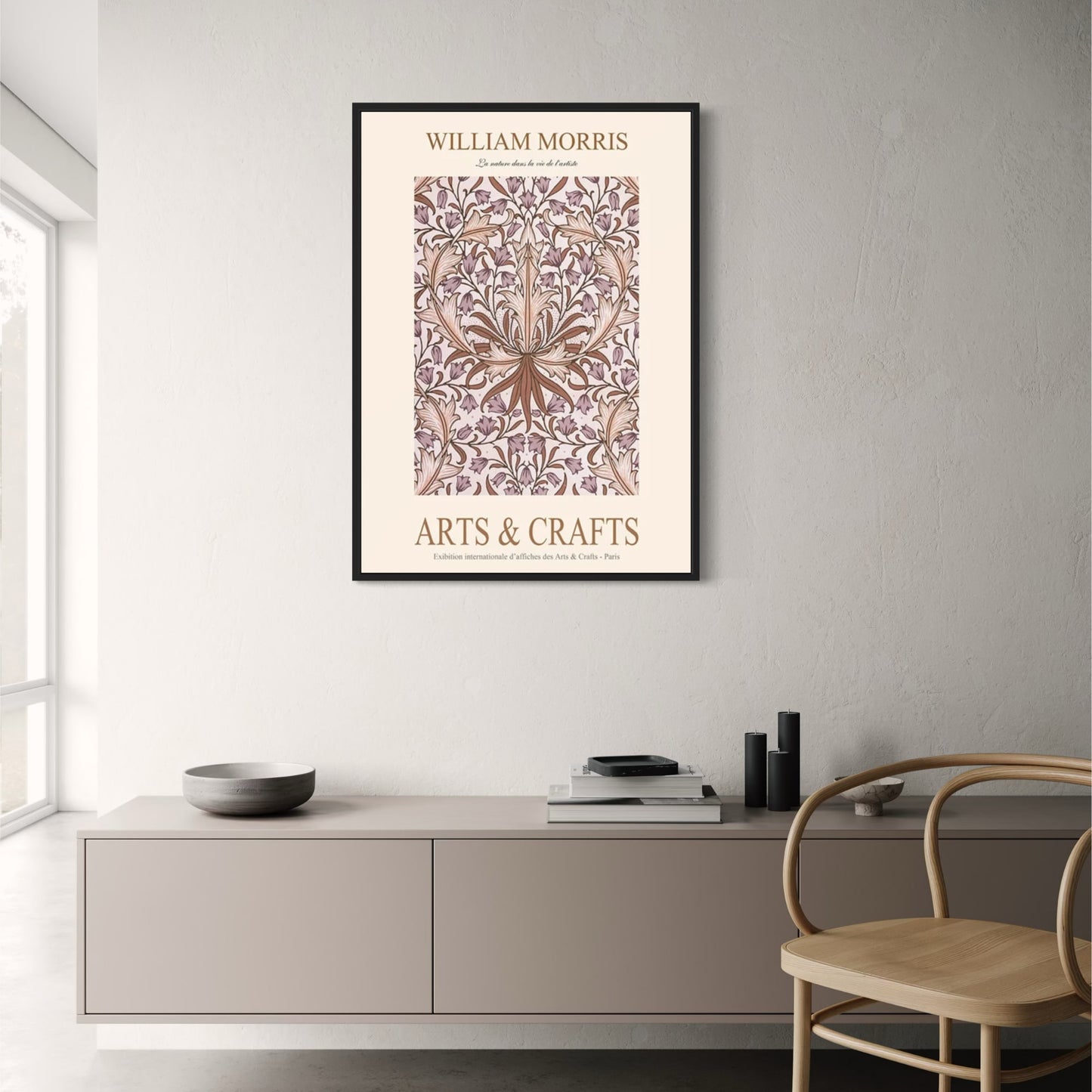 William Morris Poster | Hyacinth Design | Decorative Artwork | Home & Garden Decor | Vintage Style | Art Print