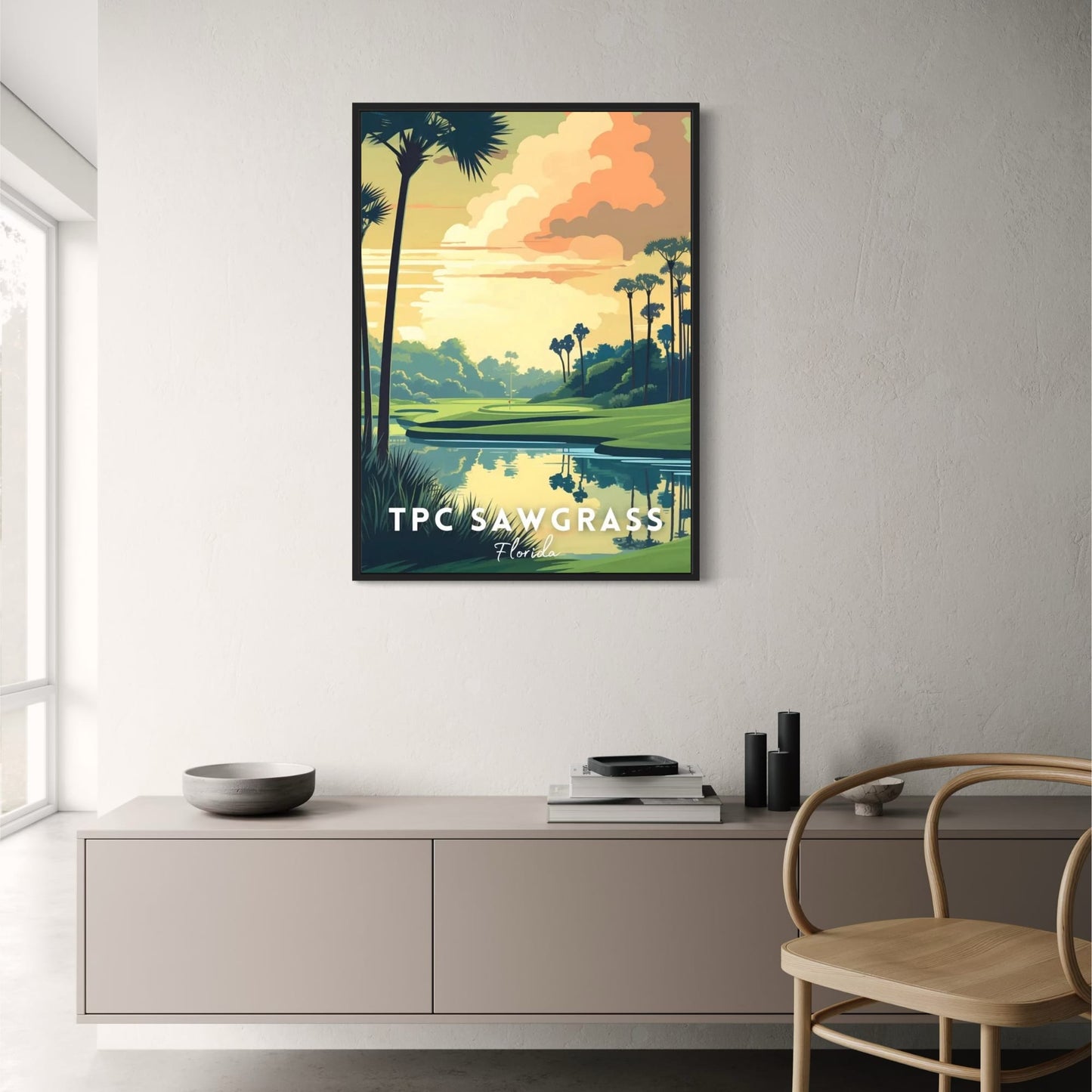 A Tribute To The World's Greatest Golf Courses | Golf Poster | Florida | TPC Sawgrass