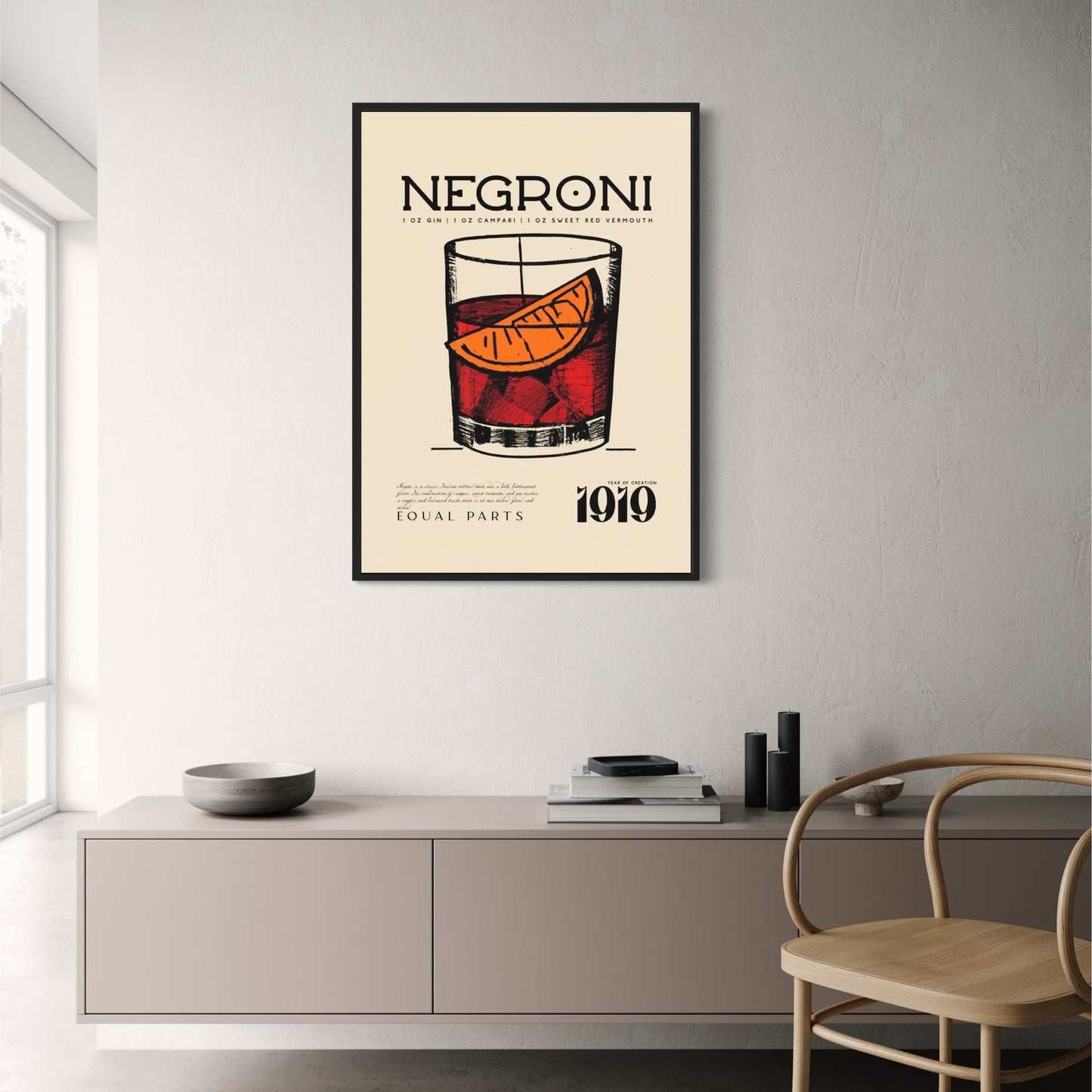 Negroni-Cocktail | Klassisch 1919 | Vintage-Stil