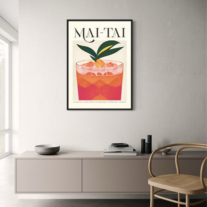 Vintage-Cocktailparty | Mai-Tai-Kunst aus der Mitte des 20. Jahrhunderts