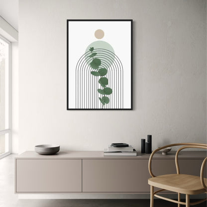 Moderne Botanische Harmonie | Abstracte Natuur Stroom