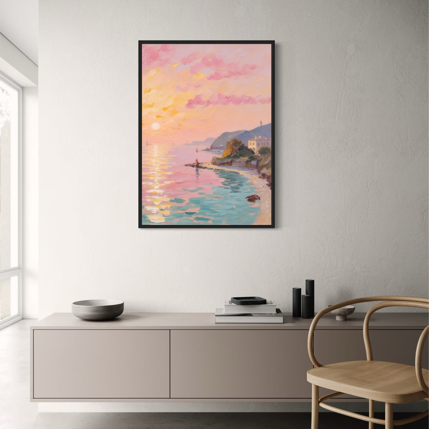 Küstenstrandszene | Ruhige Meereslandschaft