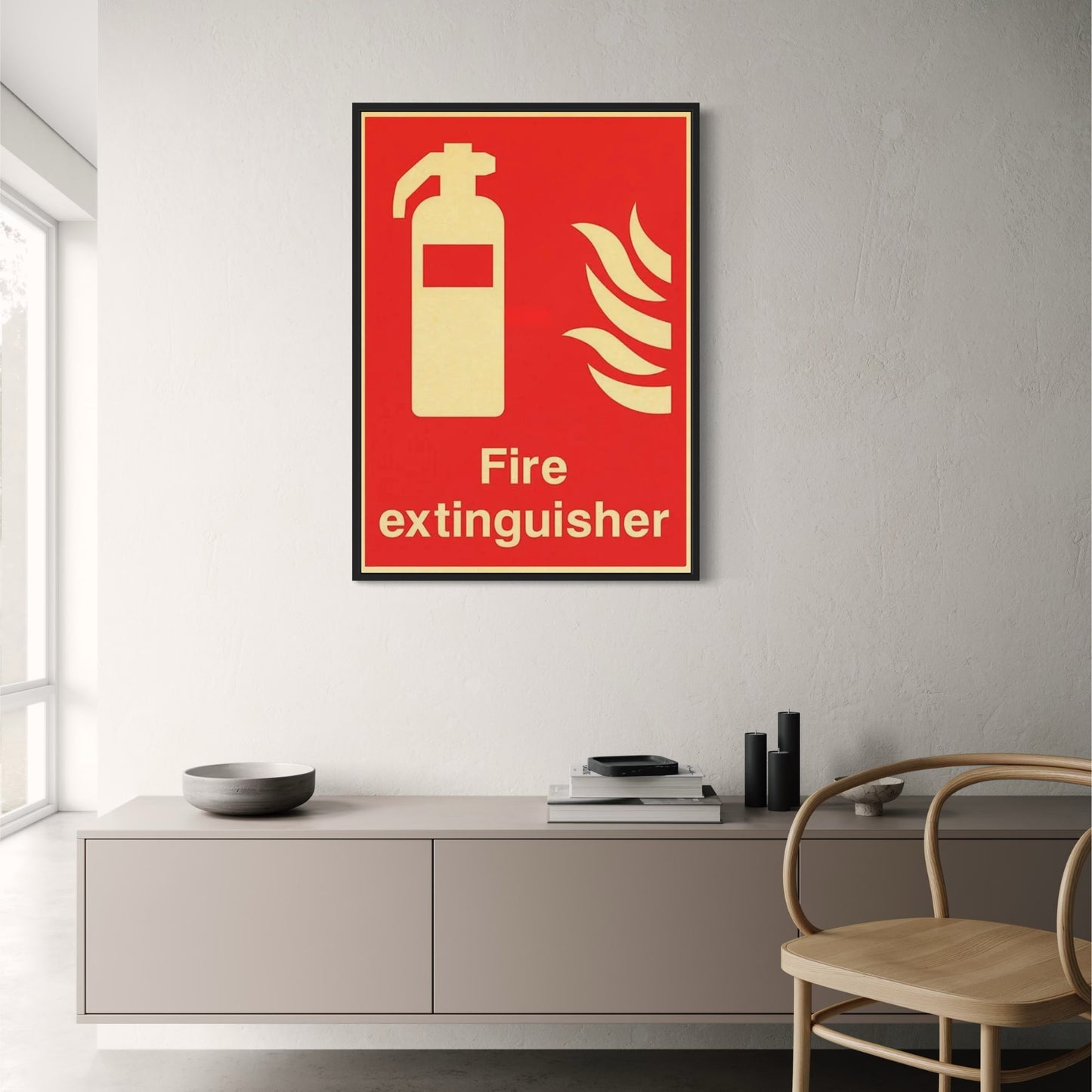 Vintage-Feuerlöscher | Retro-Industrie-Stil