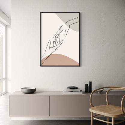 Abstract Organic Shapes | Contemporary Art Poster | Home Decor Wall Art | Modern Geometric Design | Neutral Tones | Creative Artwork | Living Room | Bedroom Decor