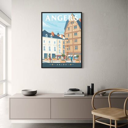 Angers France Poster | Iconic Destinations Series | Scenic Wall Art | Travel Landscape | Home Decor | Visual Artwork