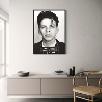 Frank Sinatra Polizeifoto | Vintage-Stil