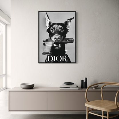 Dior Hond | Elegante Woondecoratie Kunst