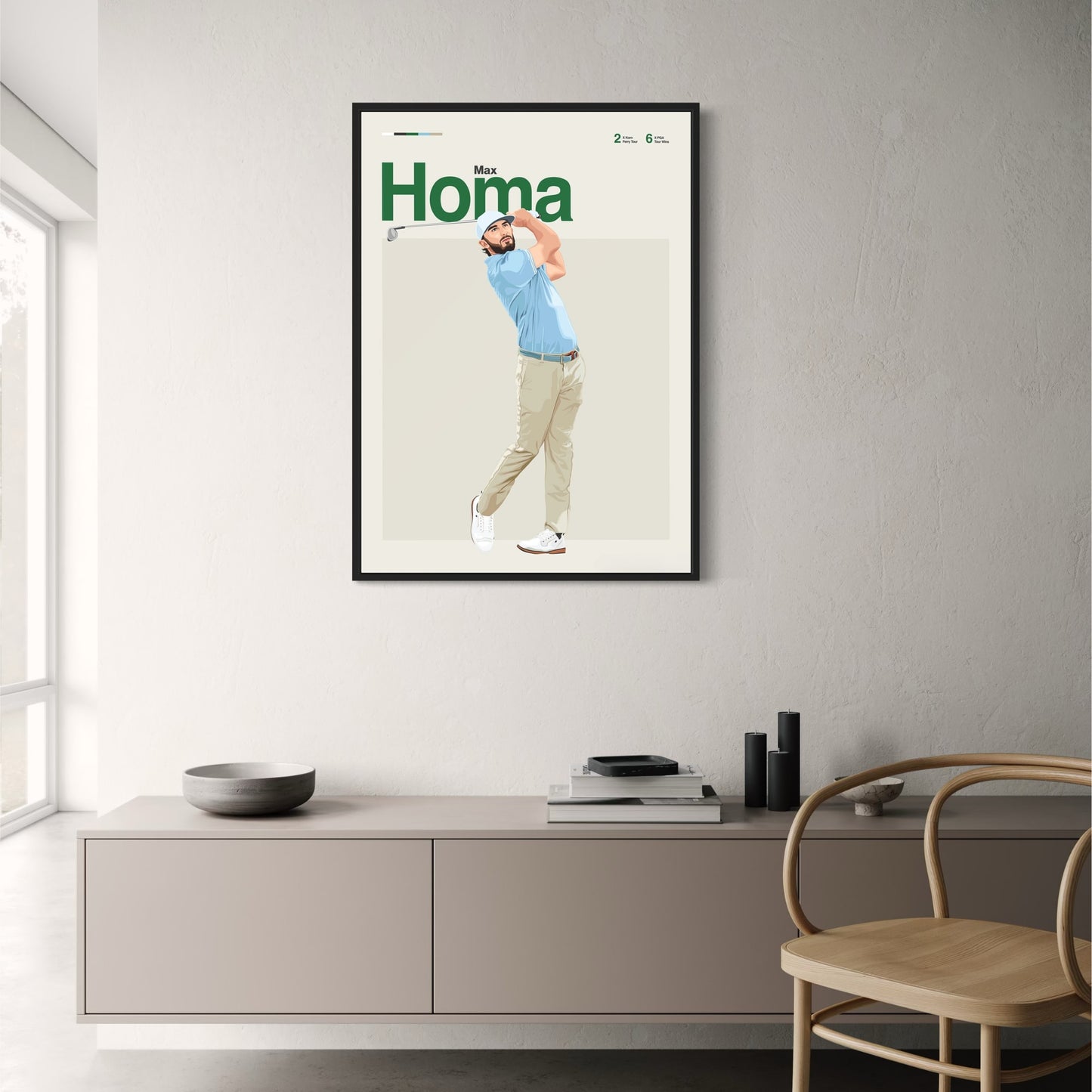 Max Homa | Kunst van Golflegendes