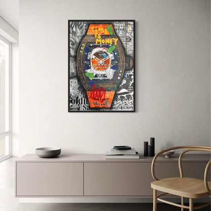 Graffiti Horloge | Richard Mille Geïnspireerd | Moderne Stedelijke Decor