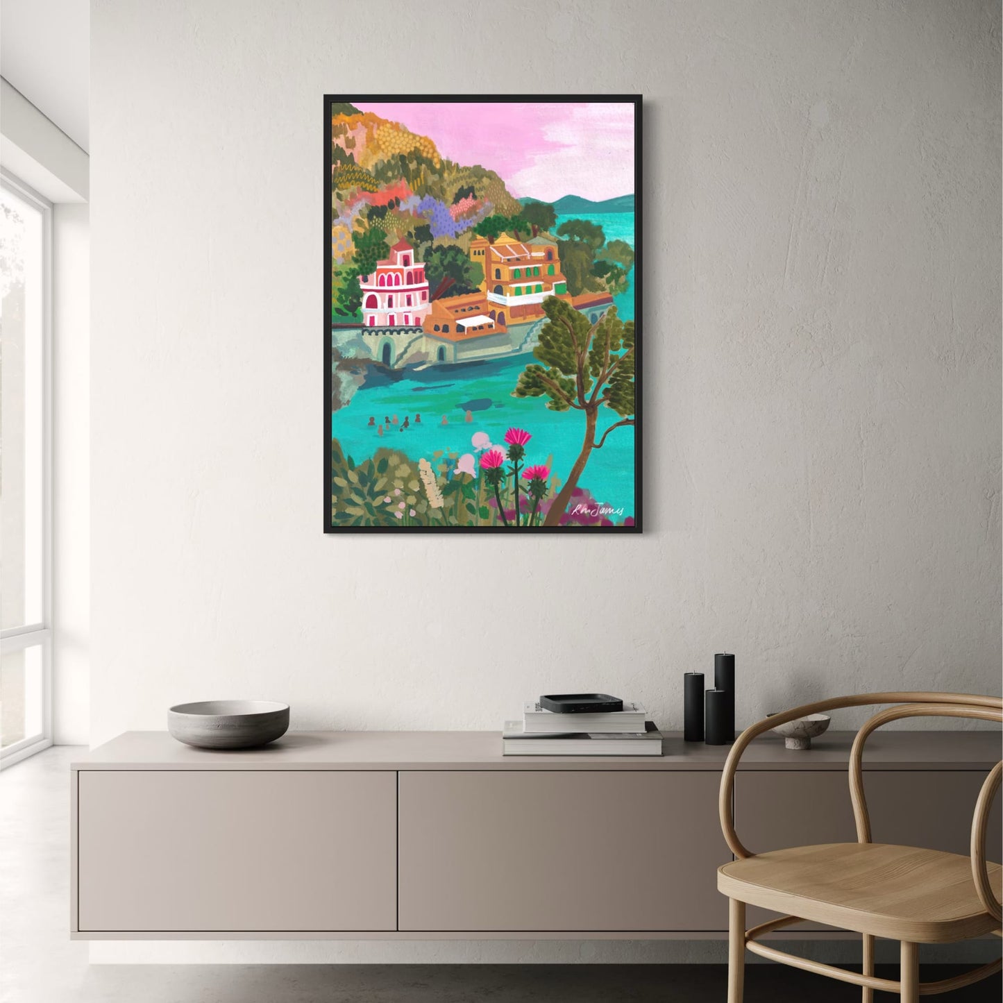 abstract india landscape poster