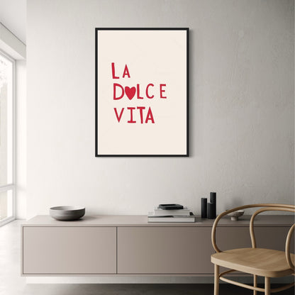 La Dolce Vita | Handgetekend Minimalistisch