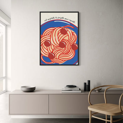 Eet Spaghetti | Retro Keuken Kunst