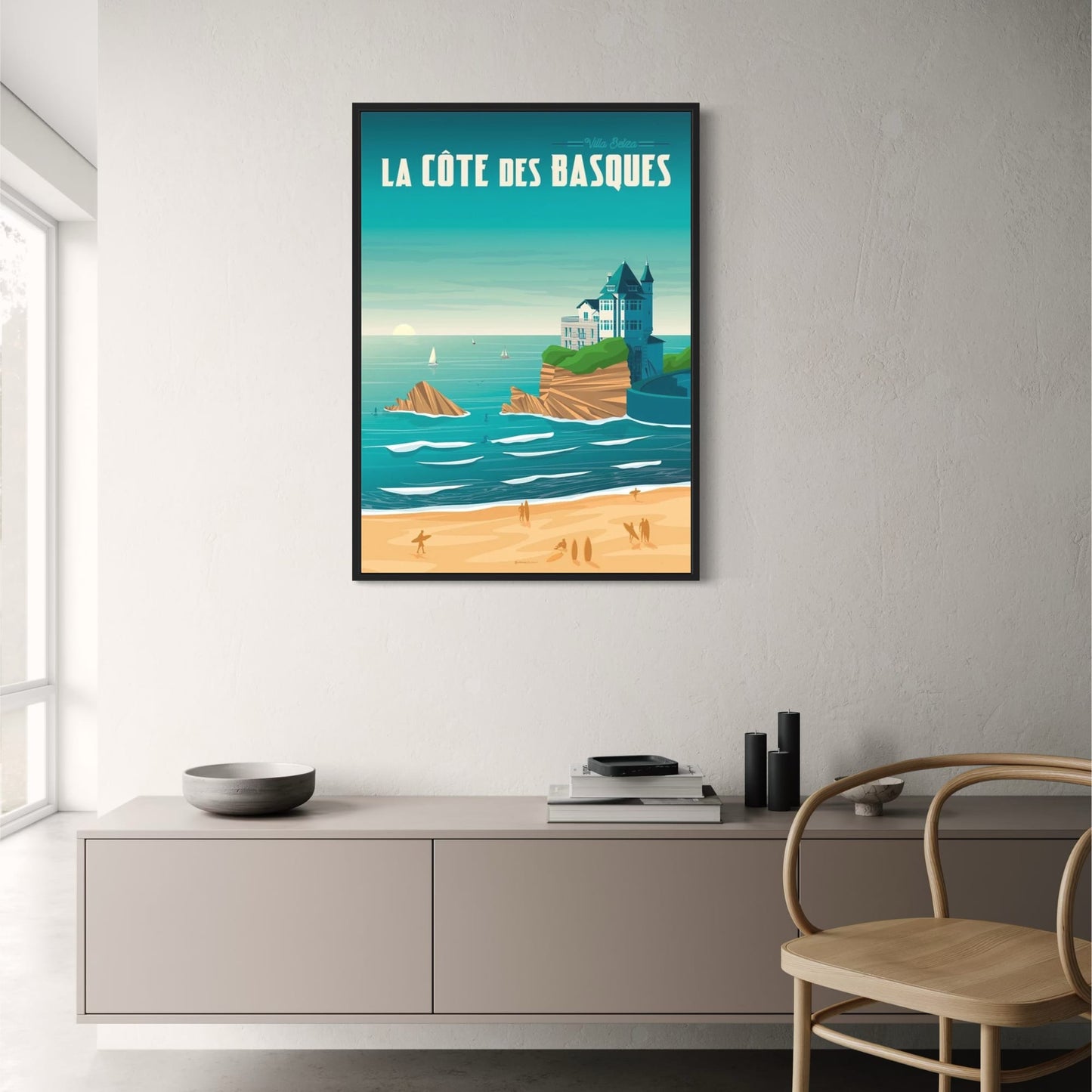 La Côte des Basques Schilderachtig | Franse Kustlijn Kunst