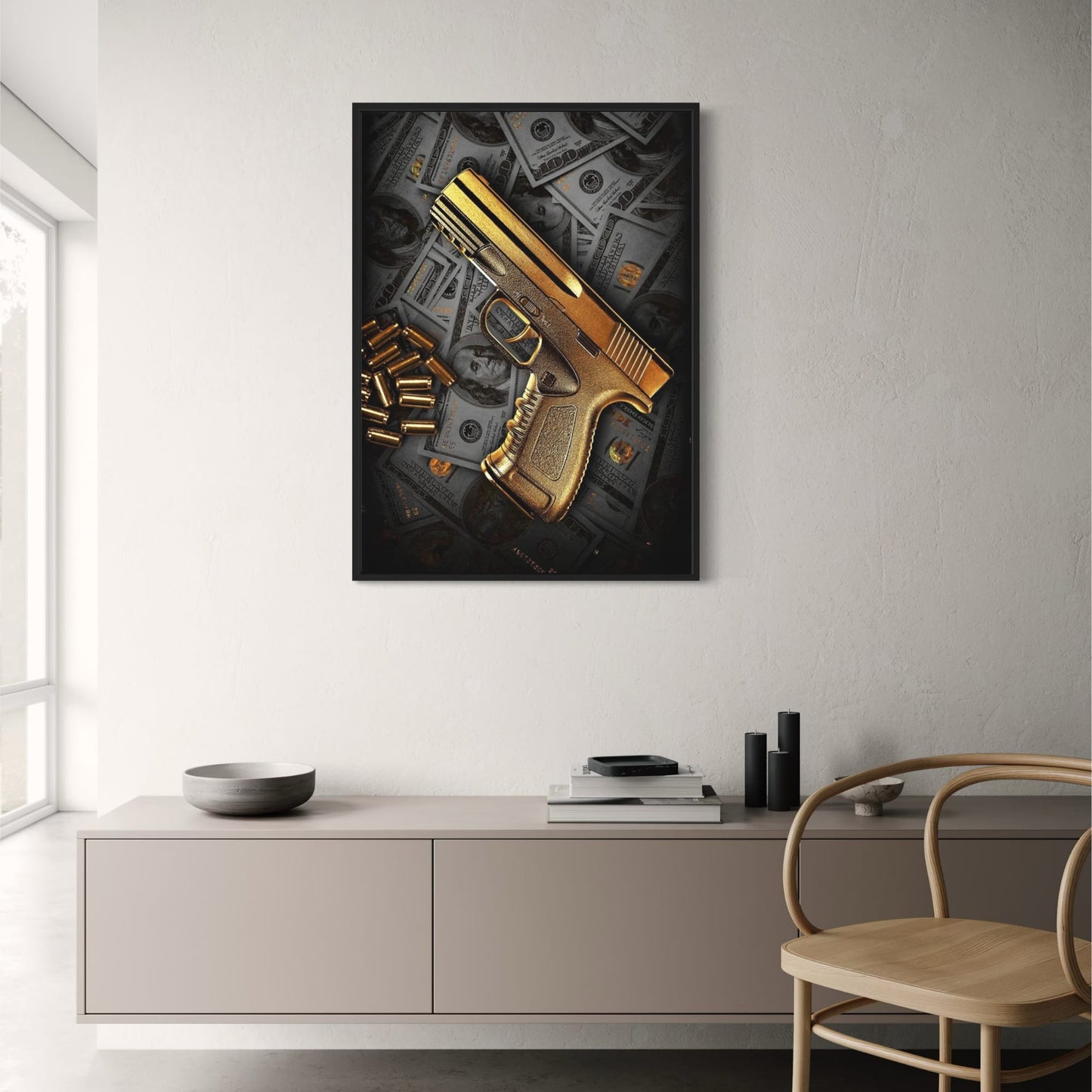 Golden Gun | Luxury Money & Weapon Art