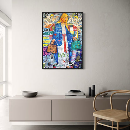 Queen of England Graffiti | Abstract Pop Art