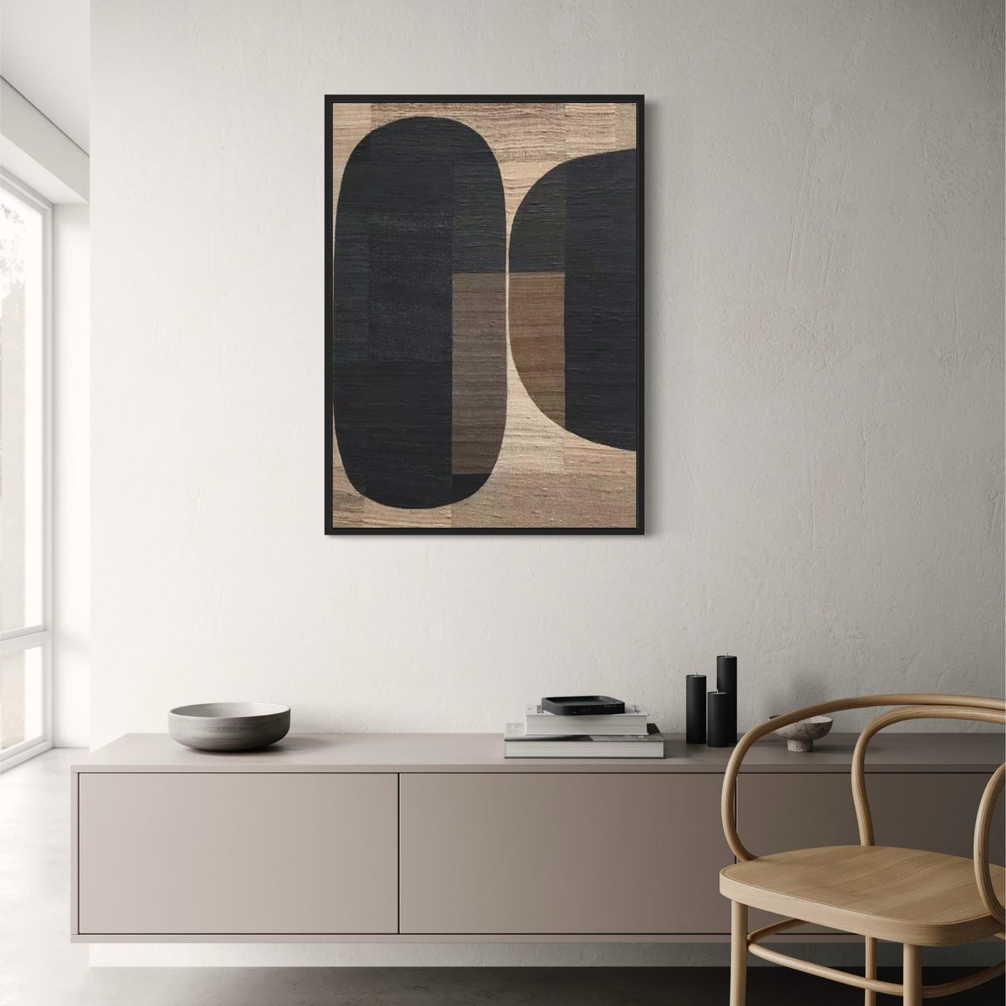 Modern Earth | Abstract World Map Poster | Contemporary Wall Art | Vibrant Colors | Living Room Decor | 24"x36"