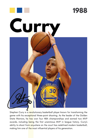 Golden State Warriors Tribute | Iconic Three-Point Shot | Blue-Gold Design