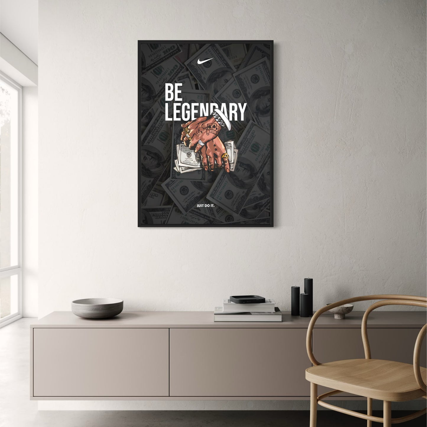 Nike Be Legendary | Motivational Money Tattoo