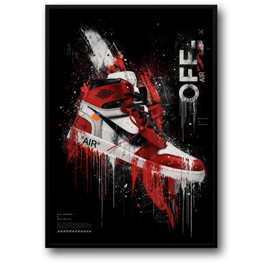 Air Jordan Sneaker Kunst | Street Style Wand Poster | Hedendaagse Ontwerp Print voor Thuis Decor | Urban Fashion Canvas Poster