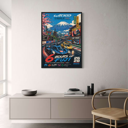 6 Hours of Fuji Race Poster | 2025 FIA World Endurance Championship Artwork | Motorsport Car Print | Fuji Circuit Decor