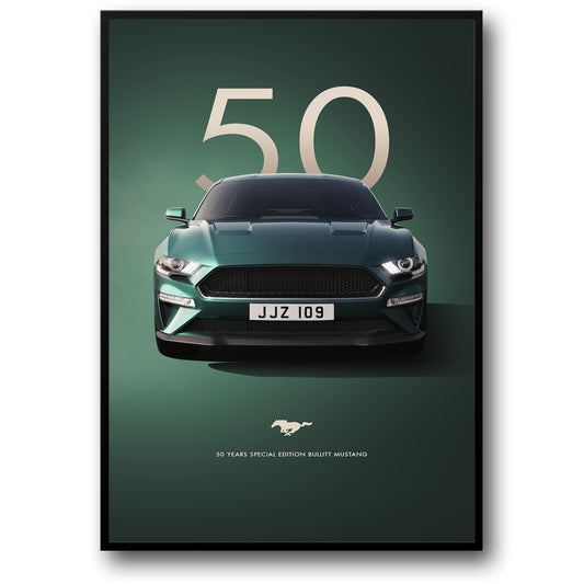 Bullitt Mustang | Klassiek Donkergroen | Iconisch Vooraanzicht