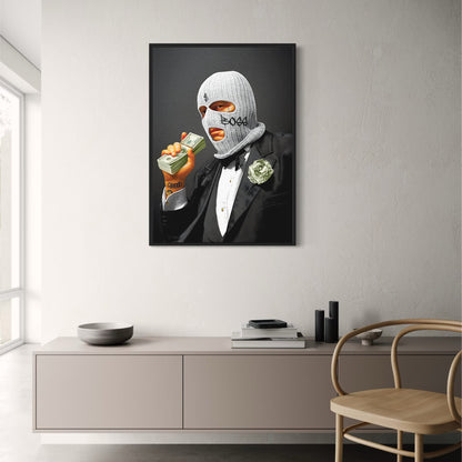 Balaclava Figure | Tuxedo & Tattoos | Wealth & Power Themes
