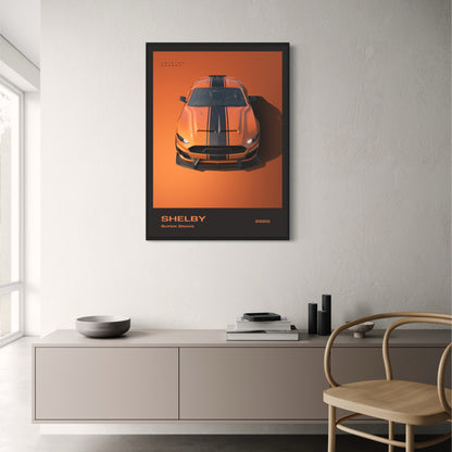 Shelby Super Snake | Twister Orange Muscle Car | Black Stripes