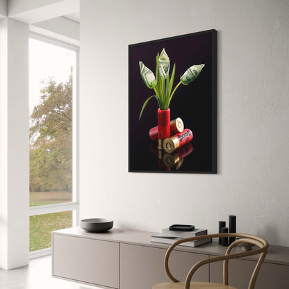 Shotgun Shells Vase | Surreal Modern Art | Wealth & Power