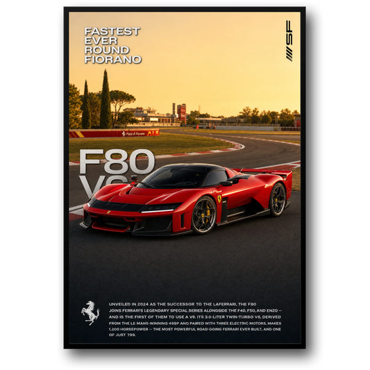 Ferrari F80 Supercar | High-Speed Track Performance | Collector's Edition