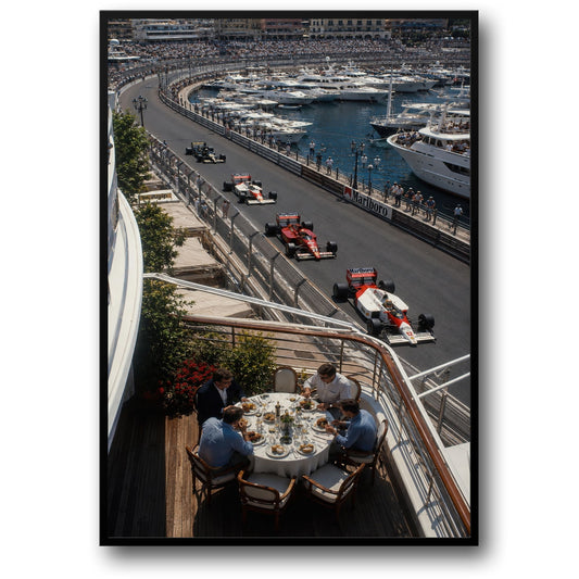 Monaco Grand Prix Racing Scene | Formula 1 Vintage Car Enthusiast | Motorsport Decor