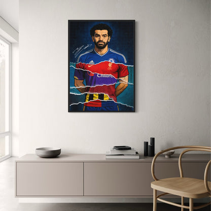 Dynamic Football Jersey Collage | Iconic Club Prints