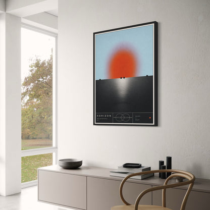 Abstract Sun Horizon | Equilibrium Series Art Print | Modern Wall Decor Poster | Balance Beauty Design | Home Living Room Office
