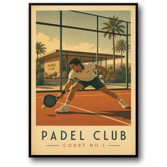 SCÈNE RÉTRO DE PADEL