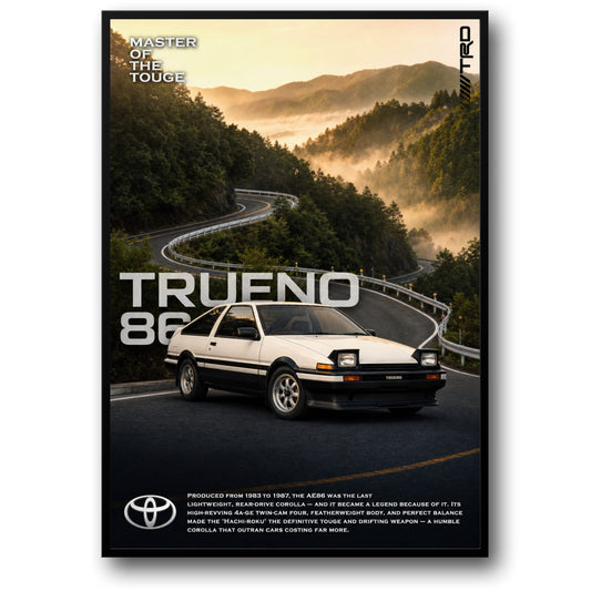 Trueno AE86 | Classic Car Art | Vintage Auto Decor