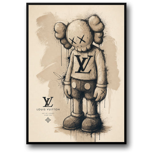 Luxe Kunstfiguur | Mode Merk Ontwerp Poster | Wand Kunst Print | Moderne Thuis Decor | Unieke Luxe Poster Print