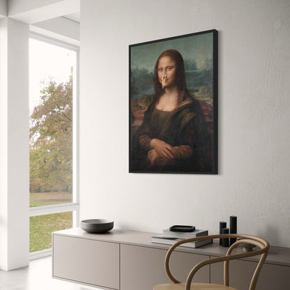 Renaissance Portrait Parody | Humorous Clothespin Nose