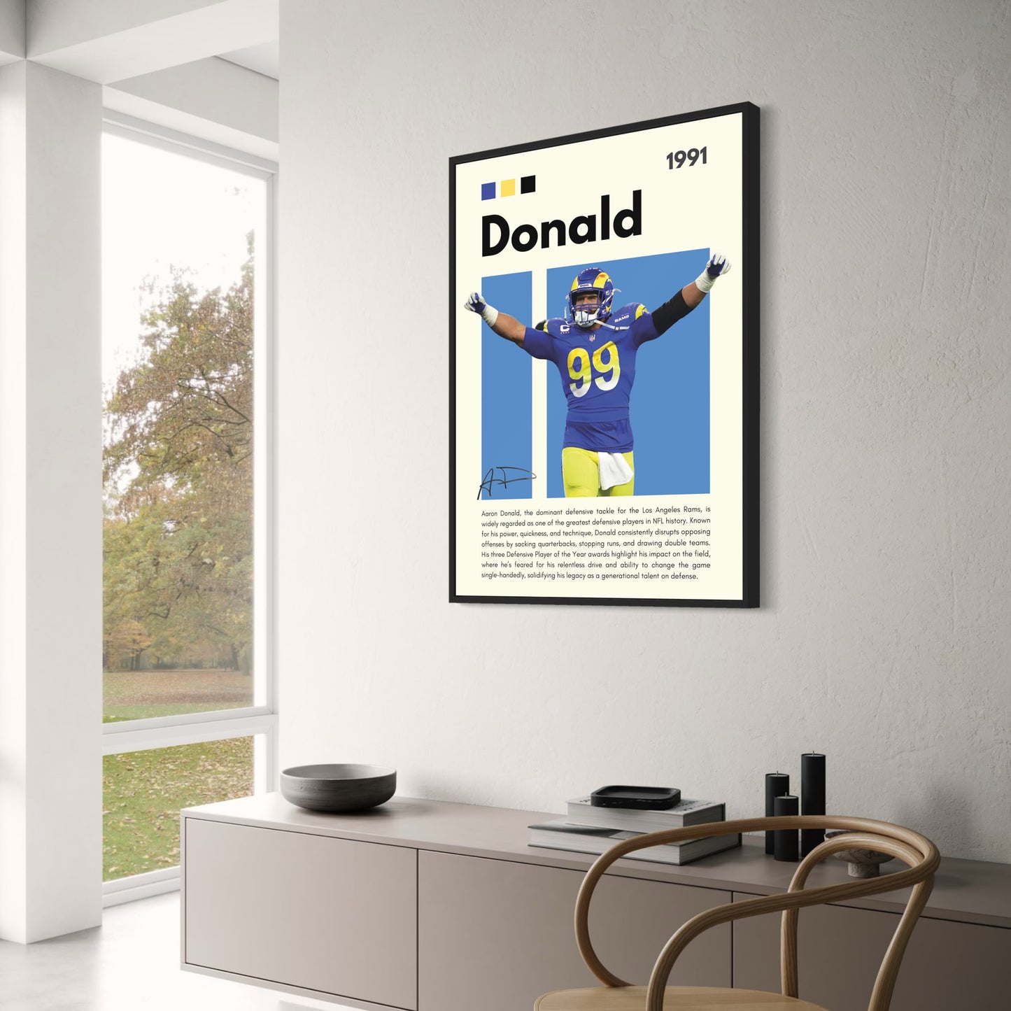 Aaron Donald | Los Angeles Rams | Blue & Yellow