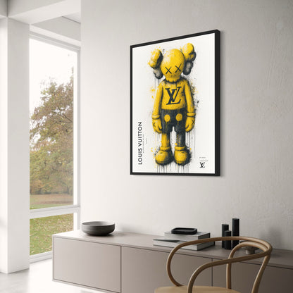 KAWS Inspired Art Print | Creative Wall Decor | Stylish Fashion Art Poster for Home or Office | Street Art Influenced Print