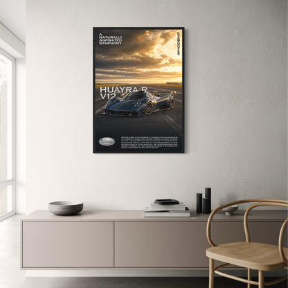Pagani Huayra R V12 | Luxury Hypercar Art | Automotive Wall Print | High-Quality Poster for Car Enthusiasts | Exotic Sports Car Decor | Perfect Gift for Car Lovers | Motorsport Art Print | Exclusive Design Poster