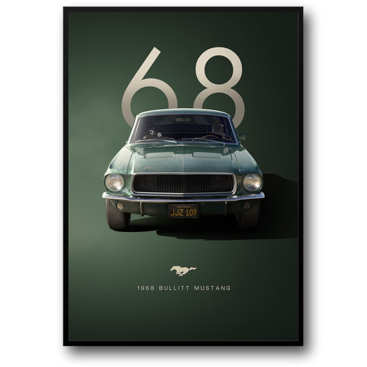 1968 Bullitt Mustang | Iconic Green Vintage Car