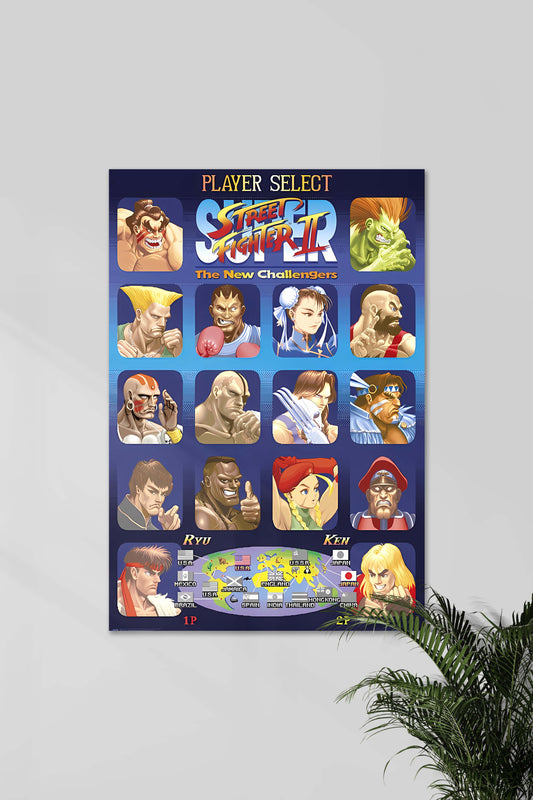 The New Challengers | Super Street Fighter II | GAME POSTERS