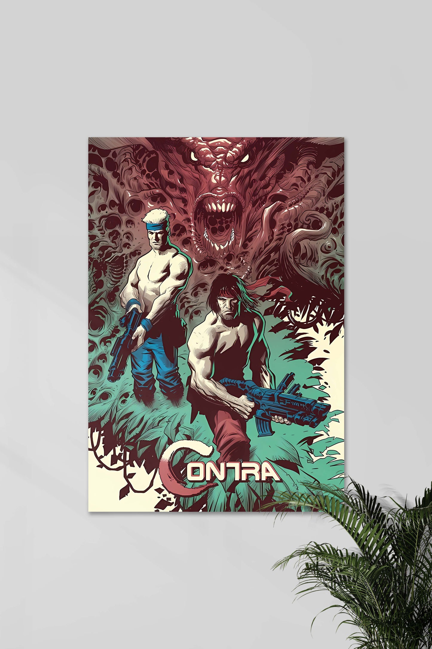 CONTRA #01 x 1P 2P | JEUX Nostalgie | POSTERS DE JEUX