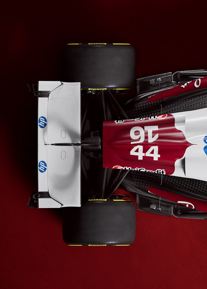 Ferrari F1 Dreifach-Poster | Formel-1-Rennkunst mit mehreren Teilen | Charles Leclerc-Poster | Lewis Hamilton-Poster | Scuderia Ferrari-Ausstellungsdekor | Wandkunst für Motorsport-Enthusiasten