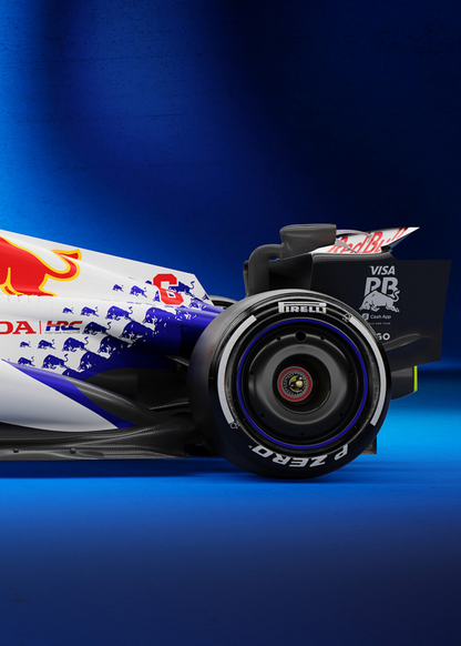 Formula 1 Racing Poster Set | Visa Cashapp RB 3-Piece Wall Art | Alpha Tauri | Iconic F1 Car Design | Motorsports Home Decor