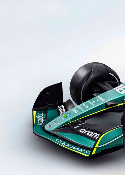 Formel-1-Autoposter | Dreiteilige Wandkunst | Aston Martin F1 Rennsport-Dekor | 3-teiliges Set