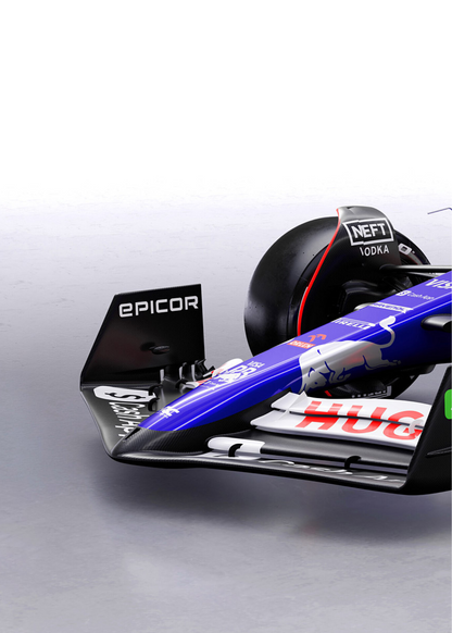 Formula 1 | Visa Cashapp RB 3-Piece Wall Art | Alpha Tauri | Racing Car Poster Set | 3-Piece Wall Art | Red Bull Vivid Display | Home Decor | Motorsport Prints | F1 Collectibles