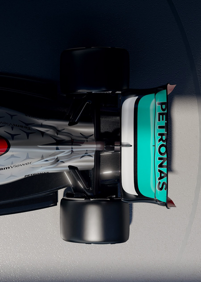 3-Piece Wall Art Print | Mercedes F1 Car Poster | Lewis Hamilton | Formula 1 Racing Team | Home Decor | Motorsport Fan | High-Quality Panel Design