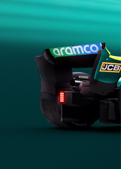 Formula 1 Car | Aston Martin F1 Team | 3-Piece Wall Art | Triple Panel Poster | Sports Car Decor